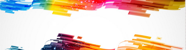 动感绚丽彩色线条BANNER