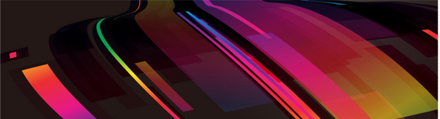 动感绚丽彩色线条BANNER