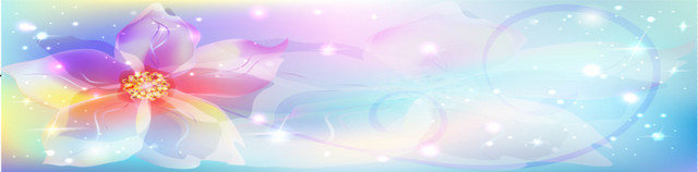 彩色唯美水彩花卉BANNER