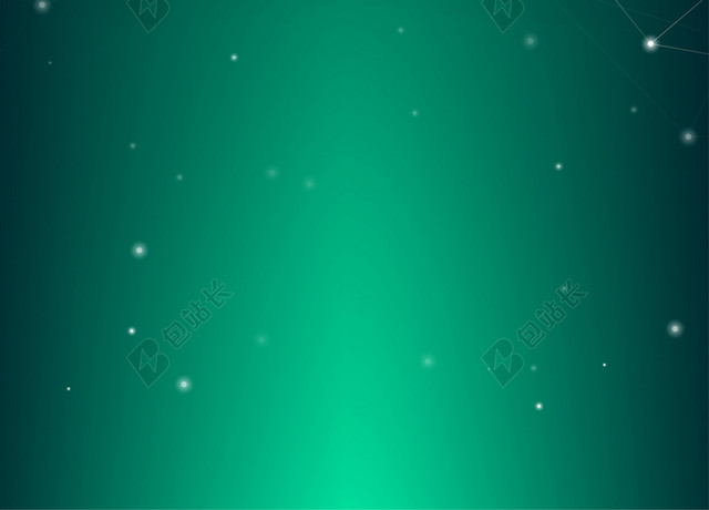 多边形点线线条黑绿色渐变背景图