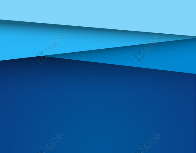 蓝色立体简约海报背景