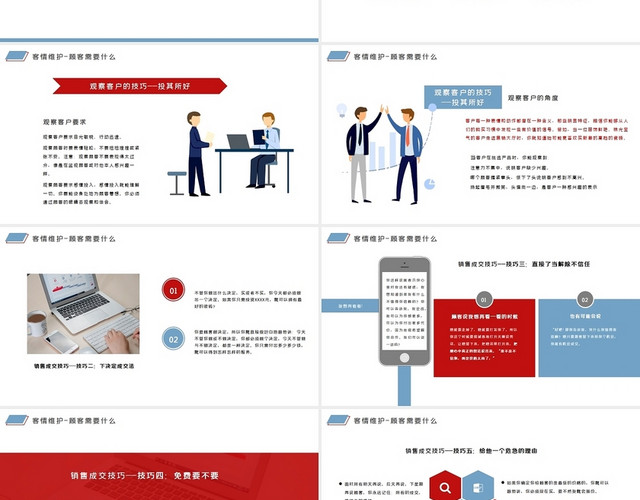 简约企业营销销售技能技巧培训PPT模板