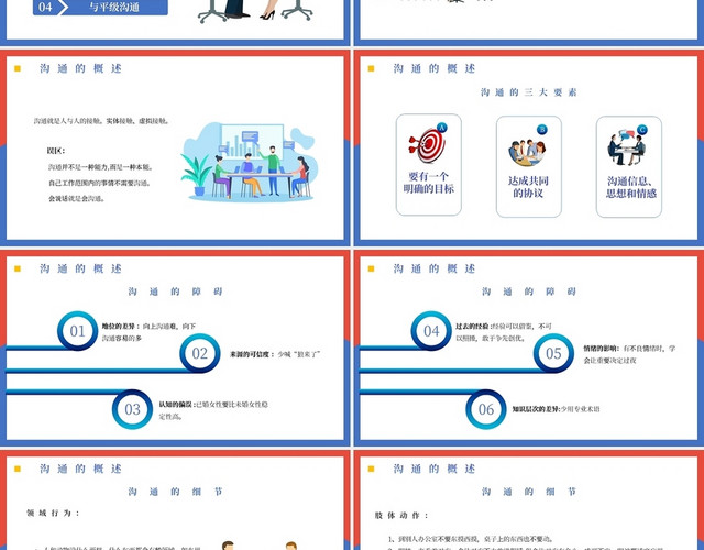 扁平化如何与上级下级平级沟通沟通技巧主题PPT模板