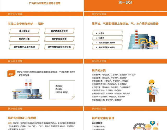 橙色卡通简约特种设备安全管理培训PPT特种设备安全管理培训2