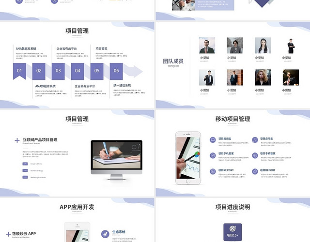 项目管理程序开发PPT模板