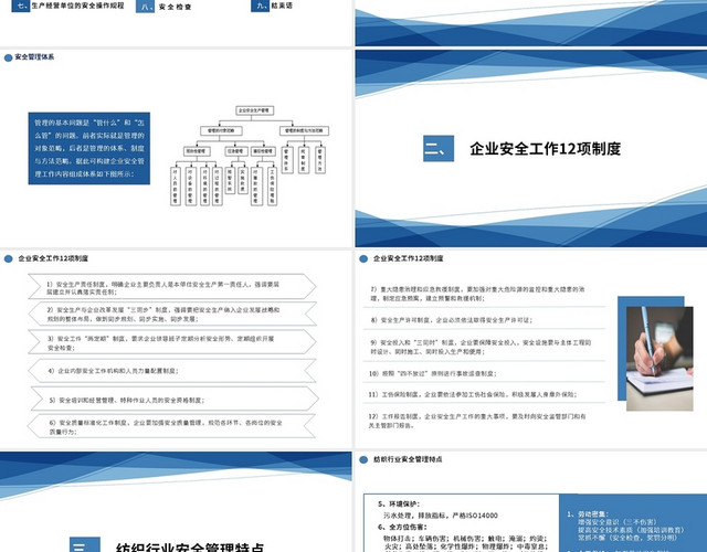 公司安全管理及制度培训PPT模板