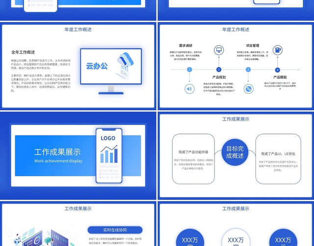 觅知网科技公司产品部小觅知20XX年年终工作汇报PPT模板