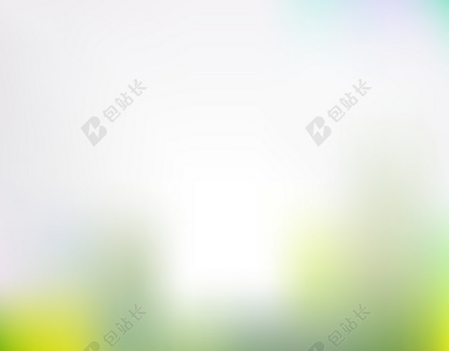 绿色植物清新模糊主图