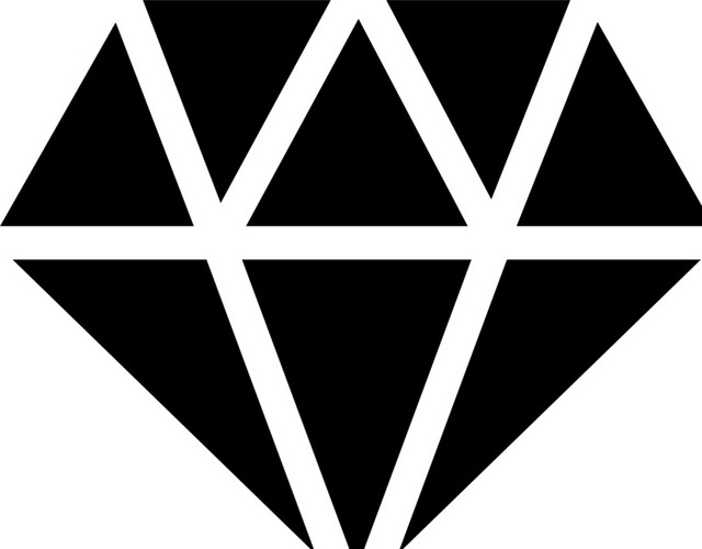 手绘卡通钻石素材
