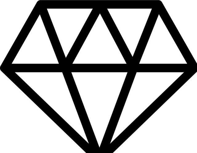 黑色的钻石矢量元素