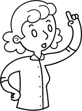 白色漫画女人手绘素材