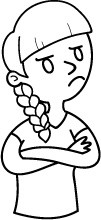 简约风简笔画小人轮廓 