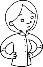 简约风简笔画小人轮廓 