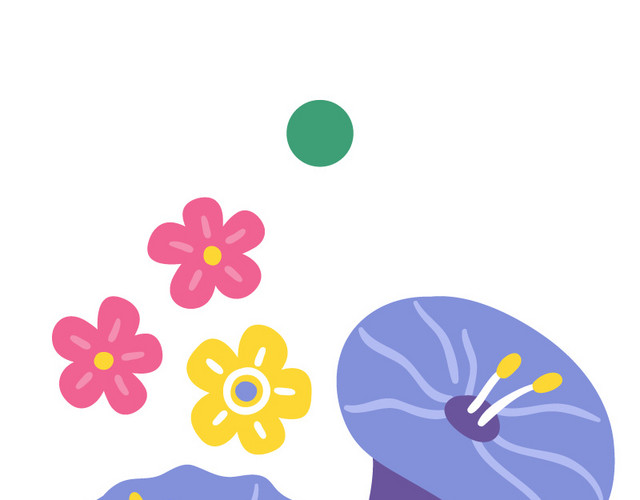 小清新水彩插画