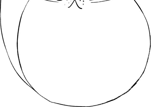 简洁手绘黑白插画素材