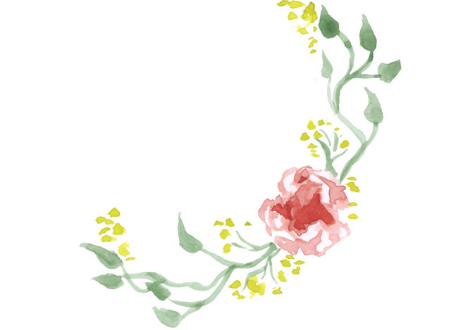 卡通手绘红色花儿免抠素材