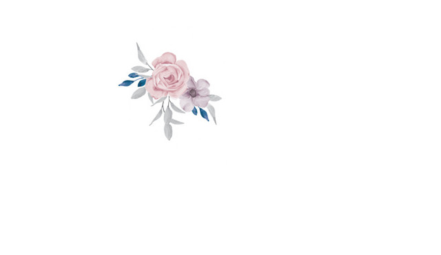 彩色手绘花卉免抠素材