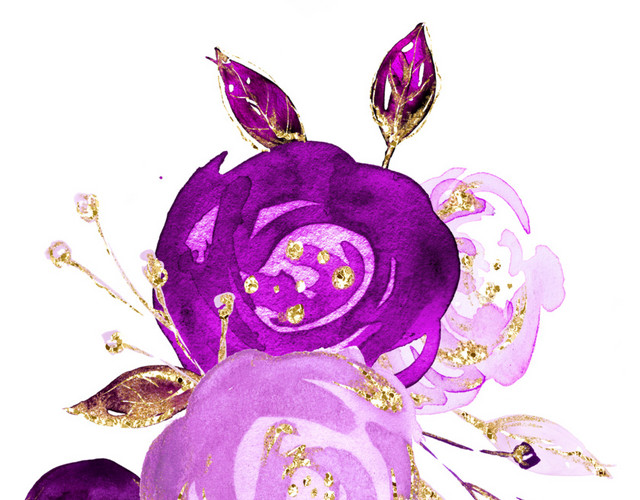 小清新唯美紫色鲜花素材