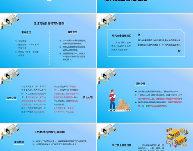 蓝色简约商务物流仓库安全企业培训PPT课件