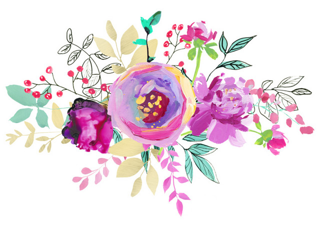 小清新唯美紫色鲜花素材