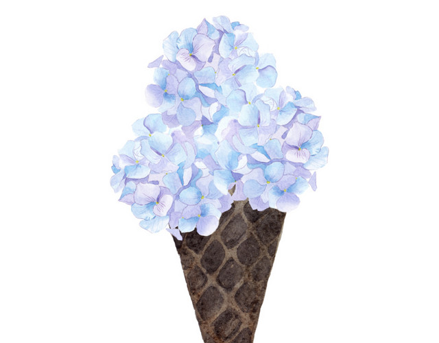 小清新水彩创意插画