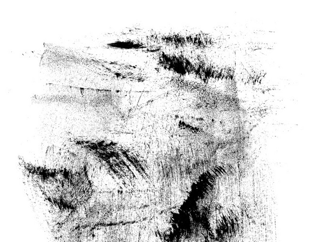 黑色涂鸦墨迹矢量图