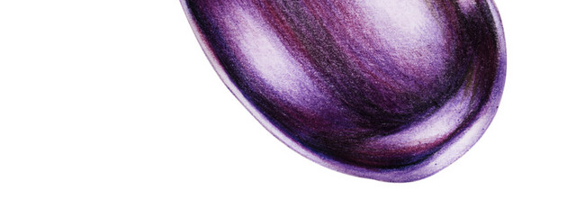 紫色简约茄子矢量素材