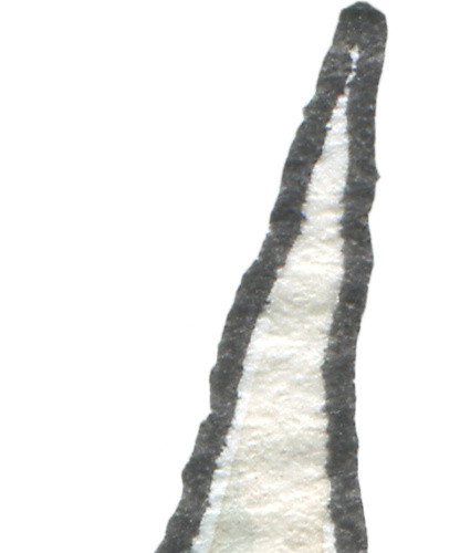 手绘彩铅餐具小刀