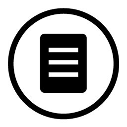 卡通简约黑色文档图标