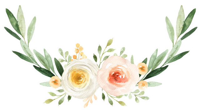 粉色简约花朵矢量素材