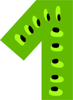 绿色简约数字矢量素材