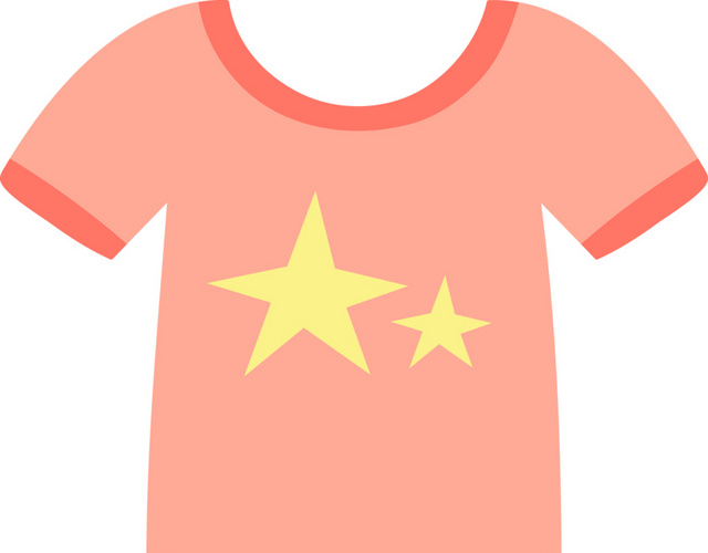红色简约衣服矢量素材
