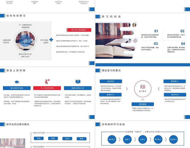 白色简约找到正确方法提升学习效率PPT模板