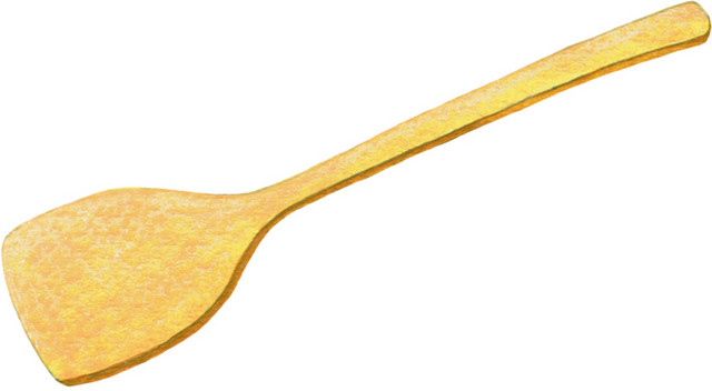 黄色简约饭勺矢量素材