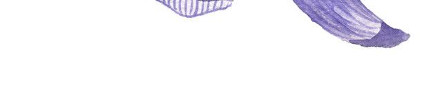 清新水彩手绘插画元素