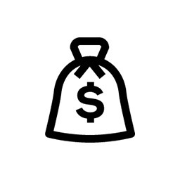 金钱钱袋袋子图标