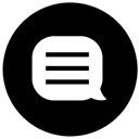 白色留言评论图标素材