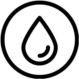 手绘简约黑色图标水滴