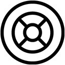 手绘简约黑色图标轮子