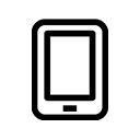 创意黑色手机LOGO图标设计矢量图片