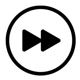黑色卡通线条音乐下一曲扁平图标