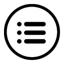 黑色卡通线条列表扁平图标