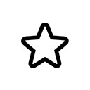 黑色卡通星星扁平图标
