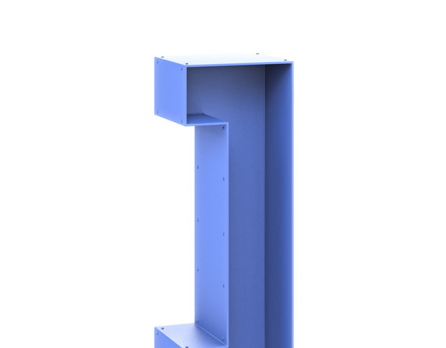 蓝色数字1