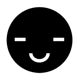 黑色笑脸素材