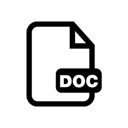 电脑黑色WORD文件图标