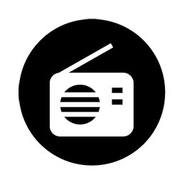 收音机圆形图标