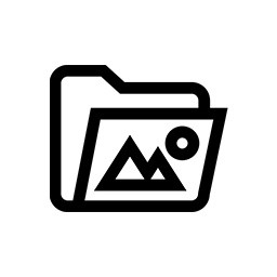 照片文件夹矢量图标