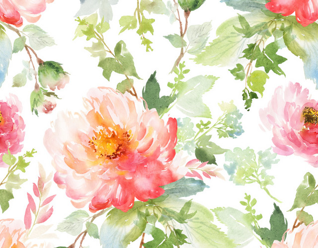 手绘卡通印花素材