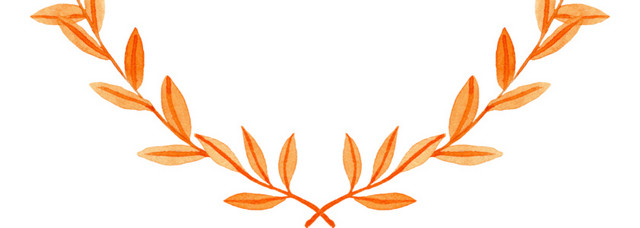 手绘卡通花环素材